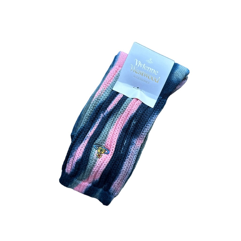 NWT Vivienne Westwood Tie Dye Crew Socks - Pink